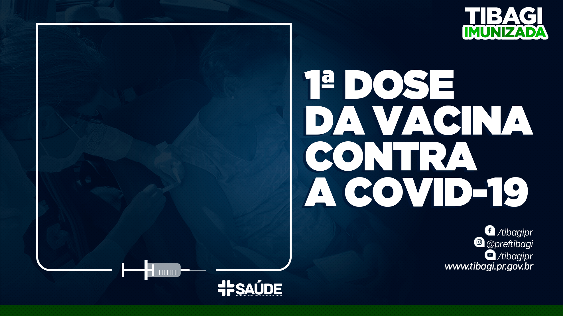 HOJE! Tibagi vacina população com 20 anos contra a Covid-19