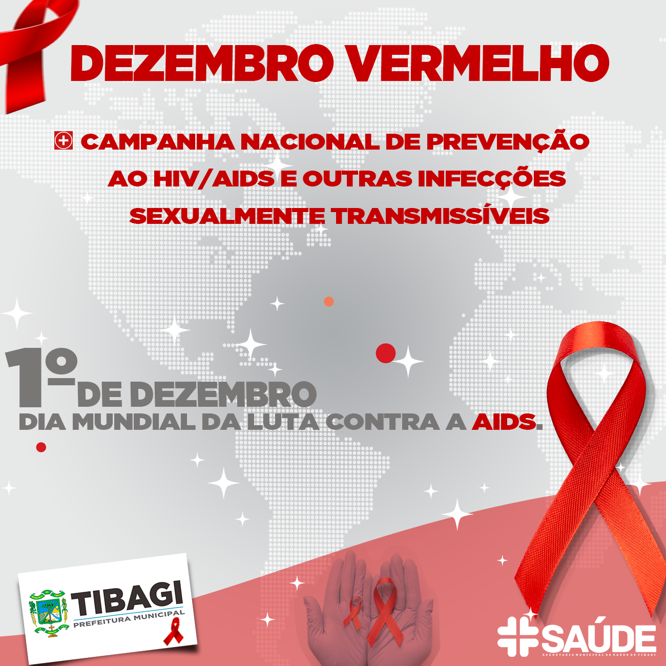 Saúde de Tibagi realiza campanha dezembro vermelho