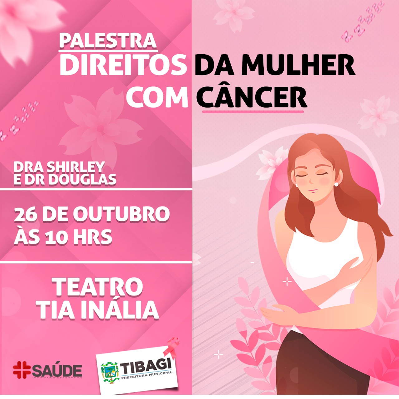 Saúde de Tibagi promove palestra sobre direitos da mulher com câncer