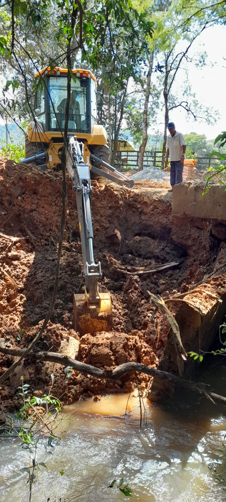 Obras de Tibagi realiza a recuperação de ponte