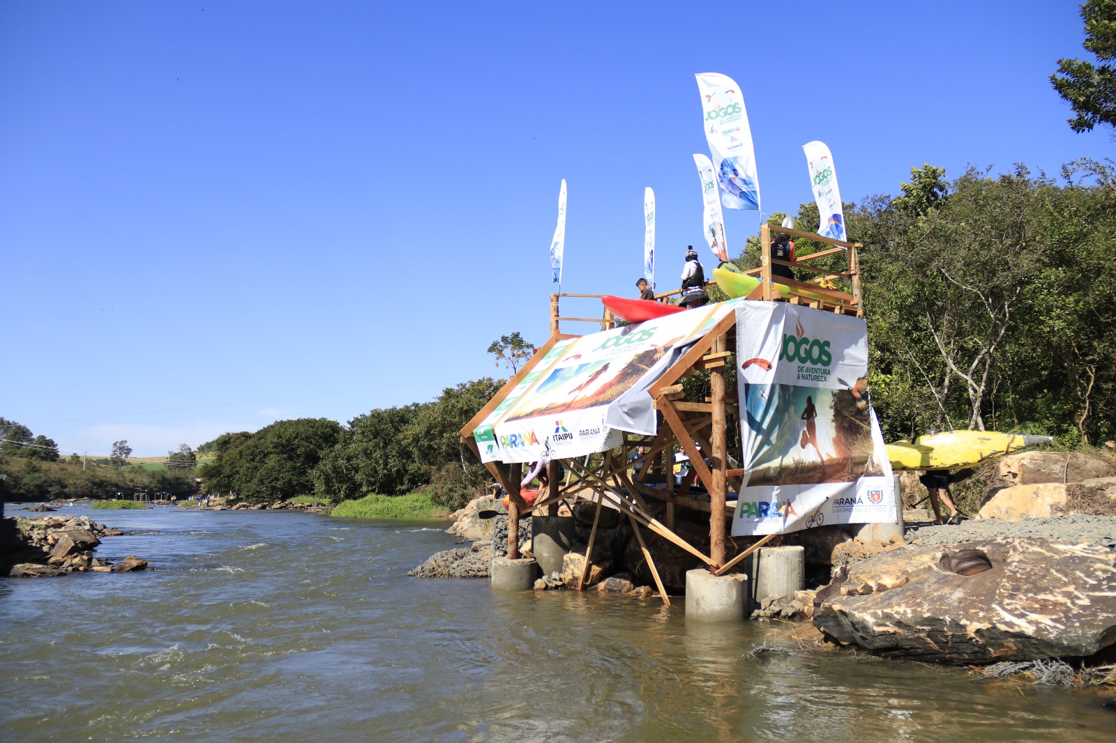 Canoagem de Tibagi participa do Campeonato Brasileiro/Seletiva Nacional de Caiaque Cross