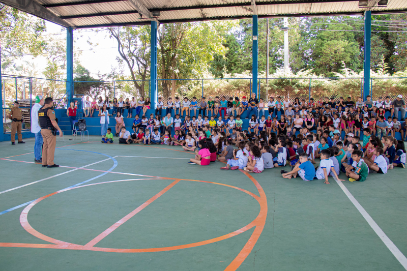 PM de Tibagi inicia ação de reforço no policiamento escolar comunitário