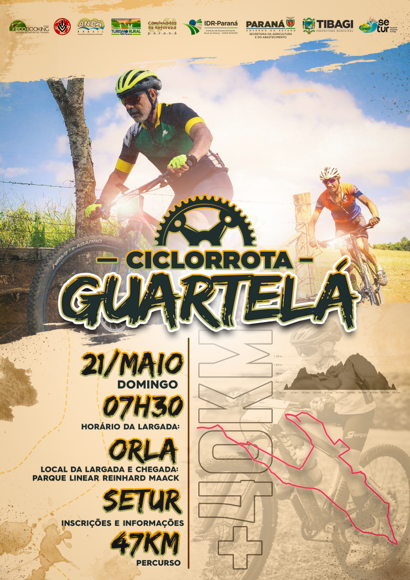 Turismo de Tibagi promove evento gratuito de pedalada