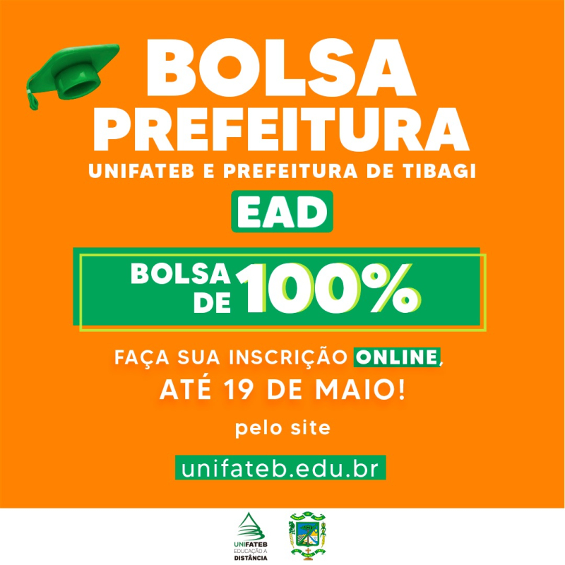 INSCRIÇÕES PRORROGADAS! UNIFATEB e Prefeitura de Tibagi prorrogam inscrições do concurso de bolsas gratuitas até sexta-feira