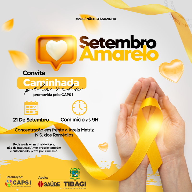 Saúde de Tibagi realiza evento alusivo ao Setembro Amarelo