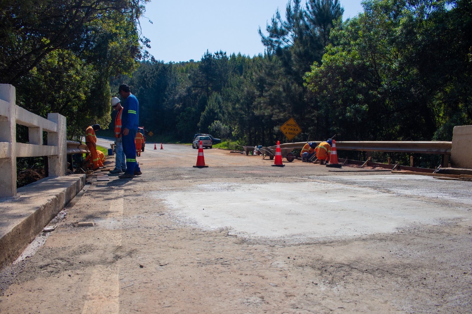 Obras na ponte da PR-340 entre Tibagi e Telêmaco serão concluídas na próxima semana