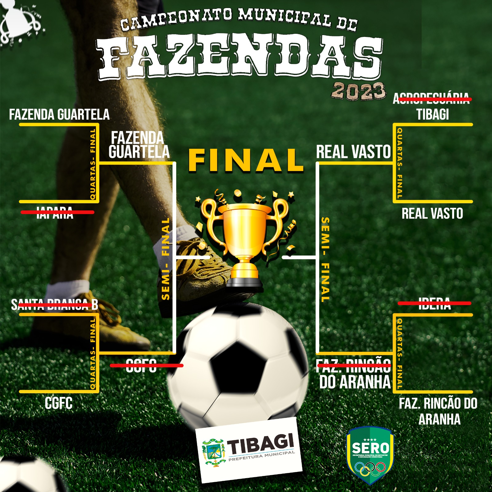 Real Vasto e Fazenda Guartelá decidem Campeonato de Fazendas 2023 de Tibagi