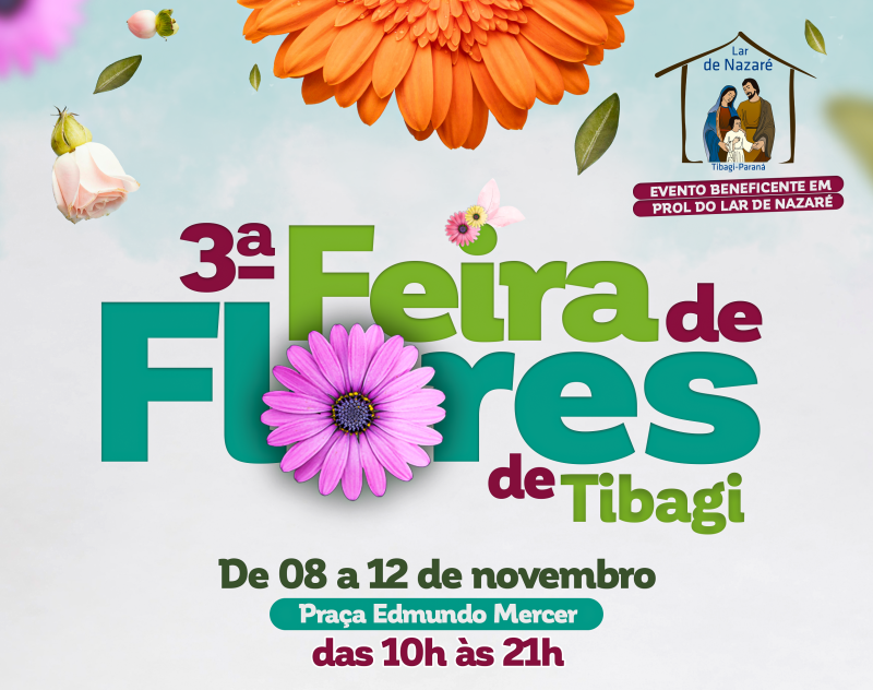 Prefeitura de Tibagi realiza terceira edição da Feira de Flores