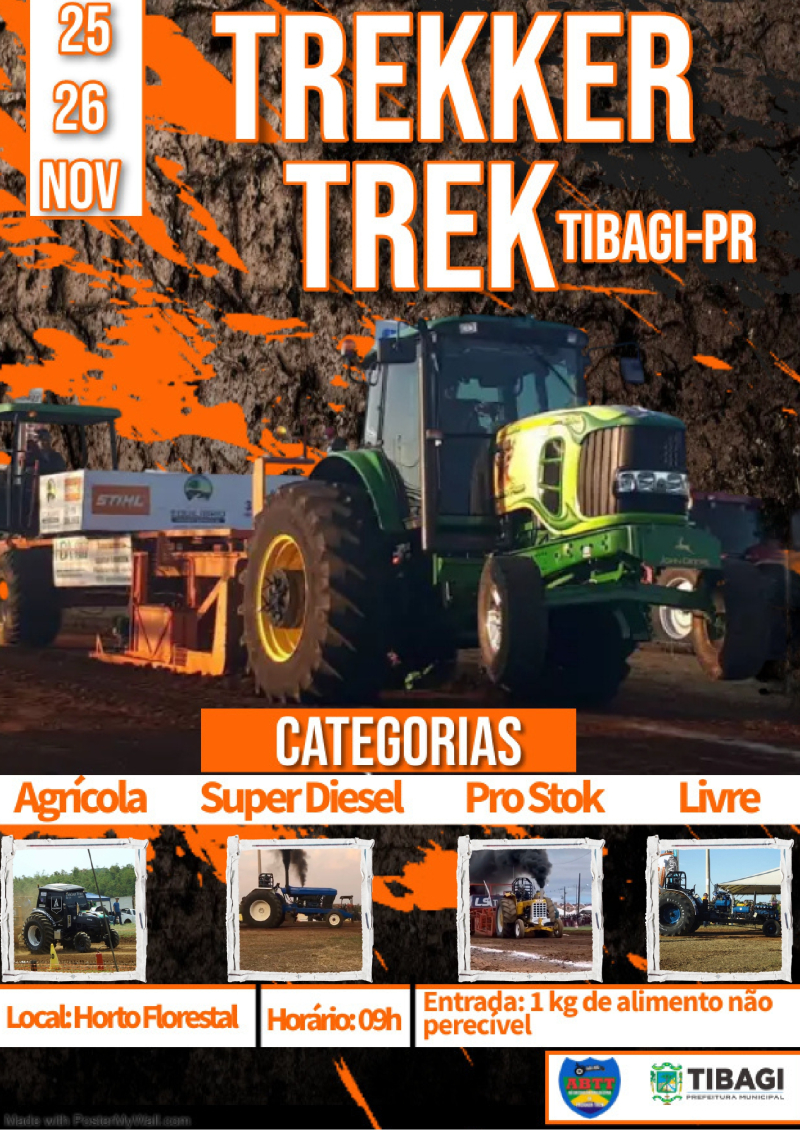 Neste final de semana! Trekker Trek em Tibagi