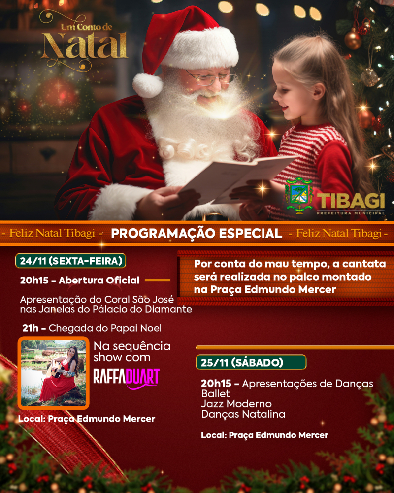 HOJE! Tibagi inicia programação de natal